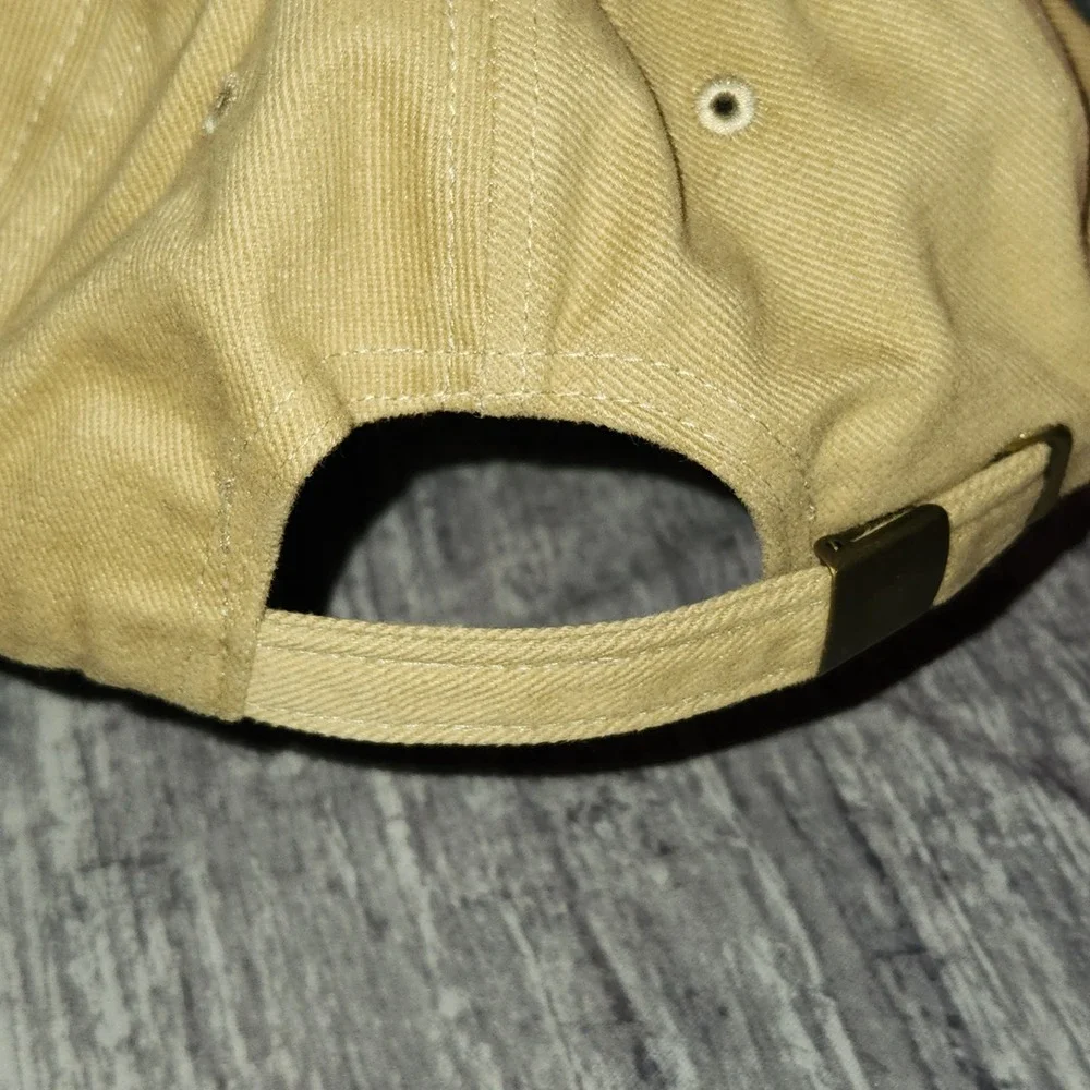 Shell‎ Lubricants Hat Cap Beige Embroidered Logo Adjustable Unisex